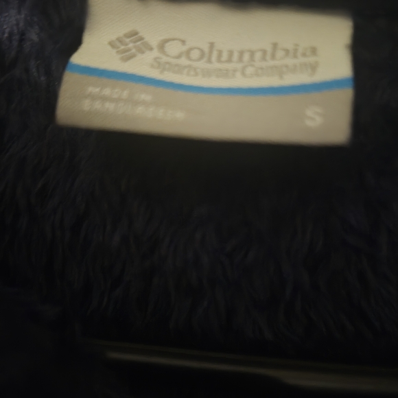 Columbia Navy Blue Fleece Pullover – Women’s Small, Soft Cozy Quarter Zip - Picture 2 of 5